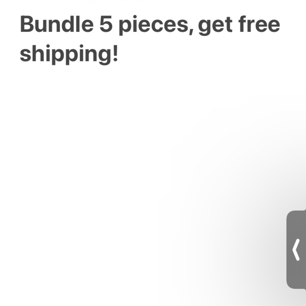 Bundle 5 pieces, get free shipping!